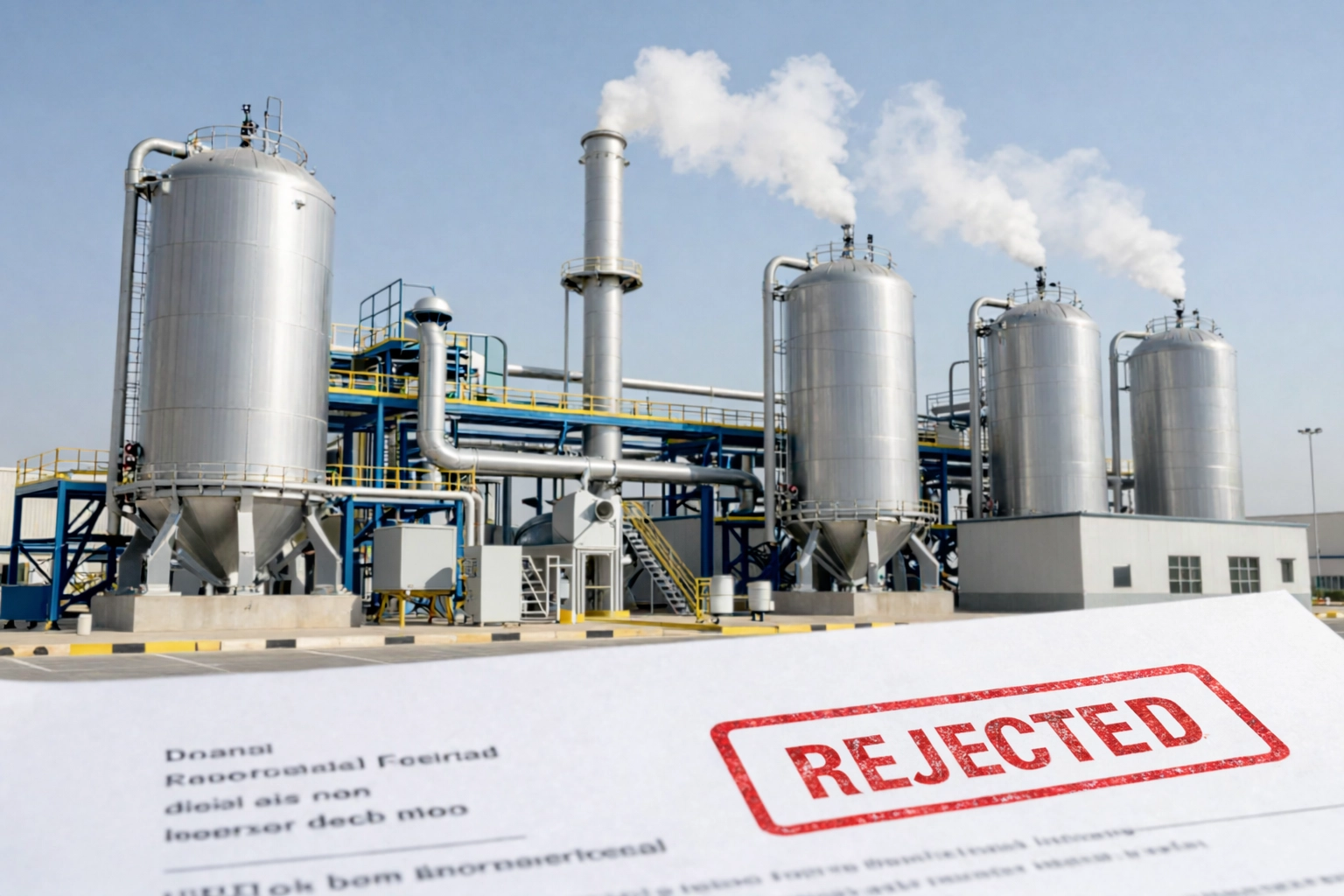 أسباب رفض التصريح البيئي