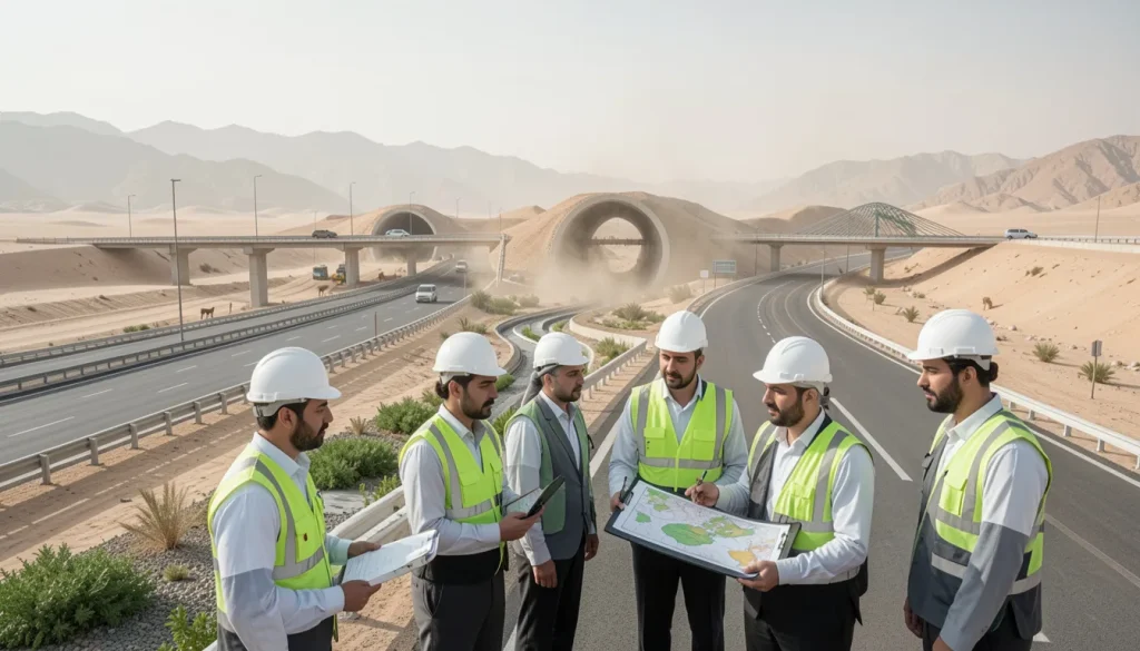 الاستشارات البيئية لمشاريع الطرق في السعودية: من التخطيط والتصميم إلى الإنشاء والتشغيل