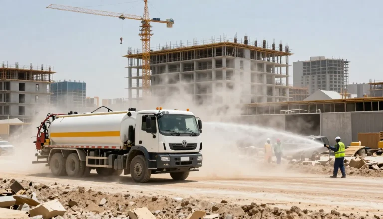 خطة إدارة الغبار في المشاريع الإنشائية