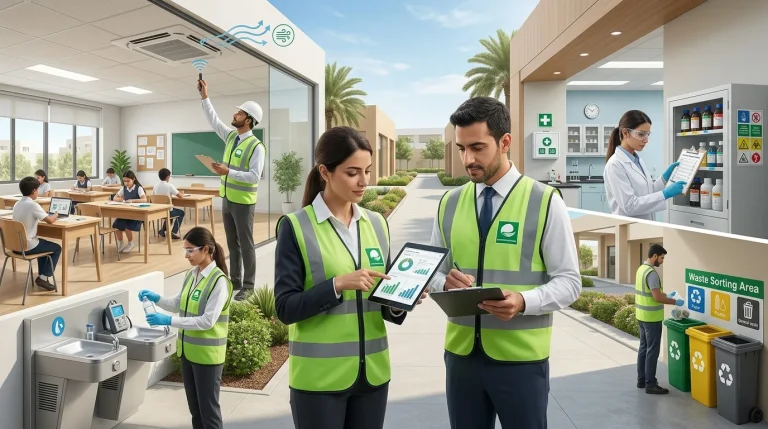 إدارة المخاطر البيئية في المدارس في السعودية