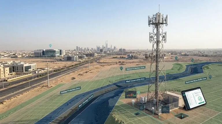التصاريح البيئية لأبراج الاتصالات