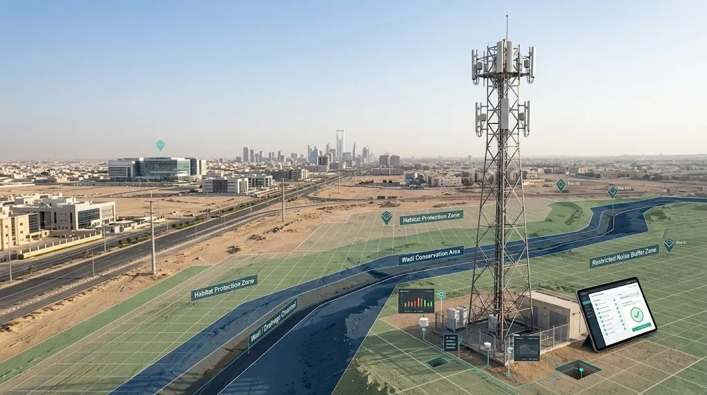 التصاريح البيئية لأبراج الاتصالات